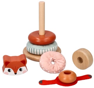 Piramidka sensoryczna z liskiem - Adam Toys