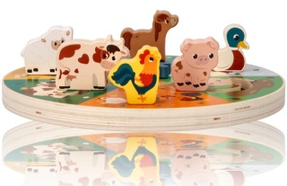 Przesuwanka labirynt - zwierzęta z farmy - Adam Toys