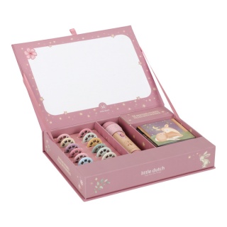 Różowa latarka projektor z bajkami - Little Dutch