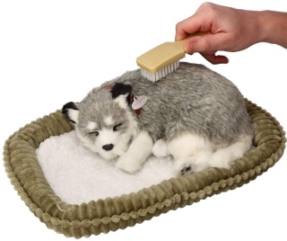 Szczeniaczek oddychający z legowiskiem - Alaskan Husky - Perfect Petzz
