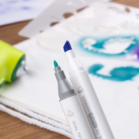 Zestaw kreatywny do ozdabiania tkanin - AirBrush Textil - Jolly