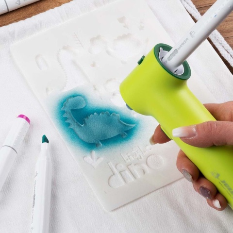 Zestaw kreatywny do ozdabiania tkanin - AirBrush Textil - Jolly