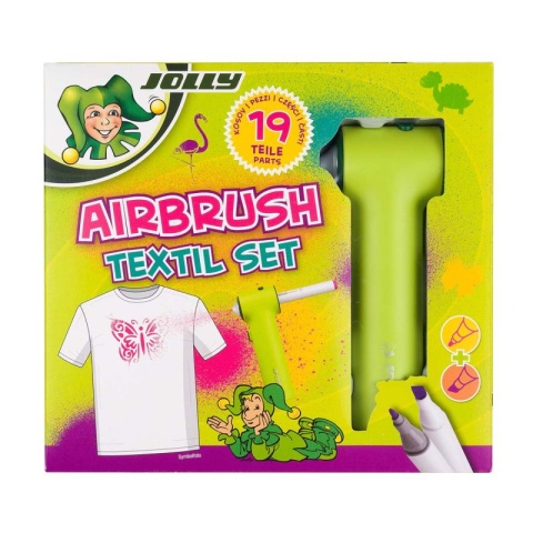 Zestaw kreatywny do ozdabiania tkanin - AirBrush Textil - Jolly
