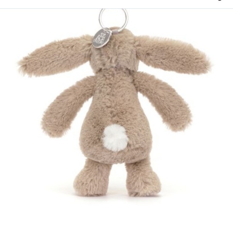 Breloczek Króliczek z Kwiecistymi Uszami Beżowy - 18 cm - Jellycat