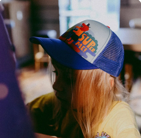 Czapka z daszkiem dla dzieci - Dashki Super Me Blue - rozmiar S Czapka z daszkiem dla dzieci - Dashki Super Me Blue - rozmiar S