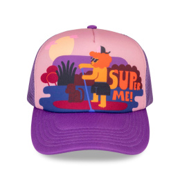 Czapka z daszkiem z otworem na kucyk - Super Me Pink Yupi L - Dashki