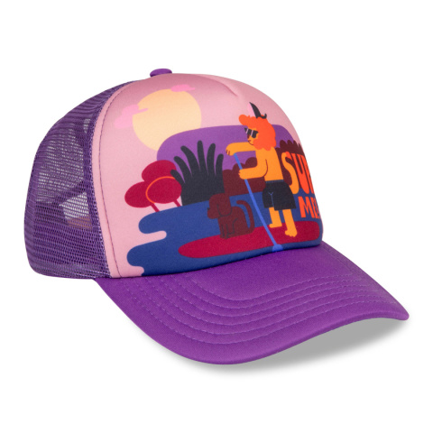 Czapka z daszkiem z otworem na kucyk - Super Me Pink Yupi L - Dashki Czapka z daszkiem z otworem na kucyk - Super Me Pink Yupi L - Dashki