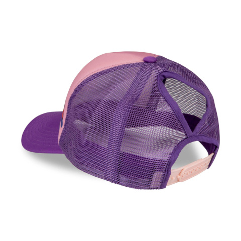 Czapka z daszkiem z otworem na kucyk - Super Me Pink Yupi L - Dashki Czapka z daszkiem z otworem na kucyk - Super Me Pink Yupi L - Dashki