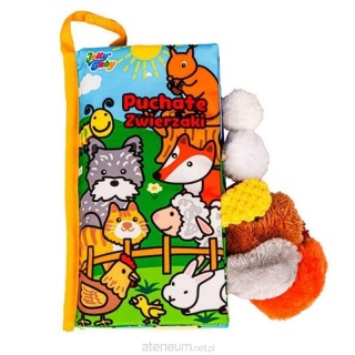Książeczka sensoryczna - Ogonki Puchate Zwierzaki