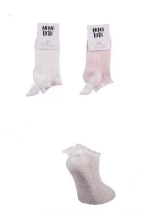 Skarpetki mini skrzydełka - białe - Nena Bebe