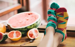 Skarpetki stopki Watermelon Splash - rozmiar 35-38 - Many Mornings