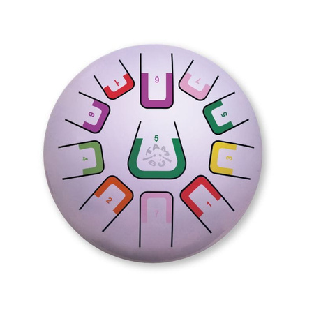 Bębenek językowy 11 tonowy - Tambu - Lawendowy mat - 20 cm