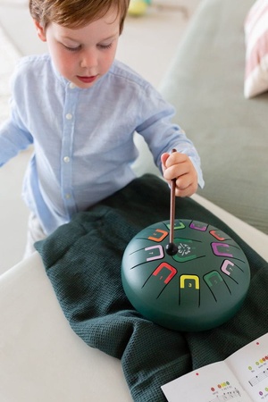 Bębenek językowy 11 tonowy - Tambu - Lawendowy mat - 20 cm