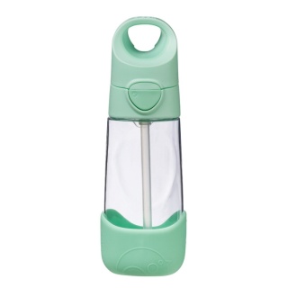 Bidon dla dziecka - tritanowa butelka na wodę ze słomką - 450 ml - Spearmint - b.box
