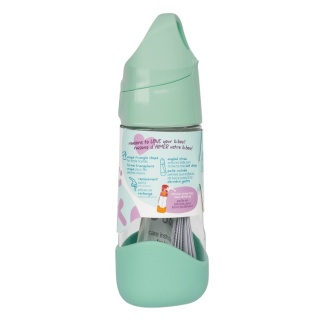 Bidon dla dziecka - tritanowa butelka na wodę ze słomką - 450 ml - Spearmint - b.box