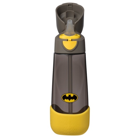 Batman - Bidon na wodę tritanowy ze słomką 600 ml - b.box Batman - Bidon na wodę tritanowy ze słomką 600 ml - b.box