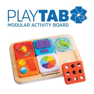 Drewniana tablica z tabliczkami sensorycznymi - PlayTab - Fat Brain Toys