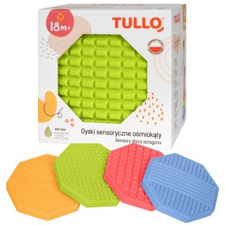 Dyski sensoryczne różne faktury - 4 sztuki