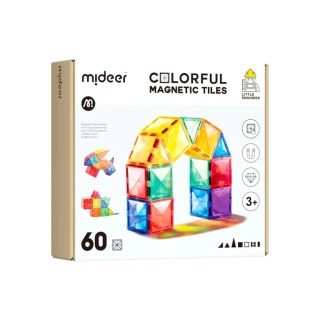 Klocki magnetyczne - 60 elementów