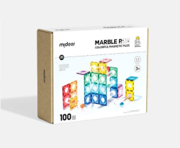 Klocki magnetyczne z kulkami – Tor kulkowy - 100 elementów