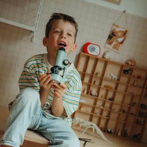 Mikroskop przenośny - zielony Mikroskop przenośny - zielony
