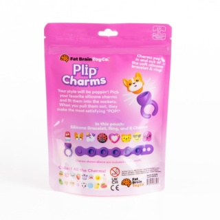 Biżuteria bransoletka, pierścionek Plip Charms - Zestaw Fioletowy