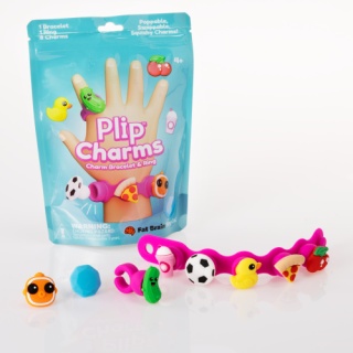 Biżuteria bransoletka, pierścionek Plip Charms - Zestaw Różowy