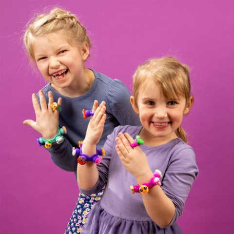 Biżuteria bransoletka, pierścionek Plip Charms - Zestaw Różowy