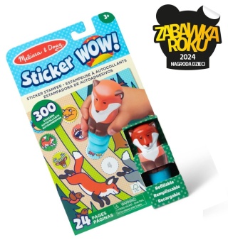 Książeczka i stempelki z naklejkami - lisek