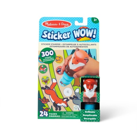 Sticker wow - książeczka i stempelki z naklejkami - lisek Sticker wow - książeczka i stempelki z naklejkami - lisek