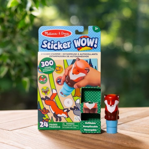 Sticker wow - książeczka i stempelki z naklejkami - lisek Sticker wow - książeczka i stempelki z naklejkami - lisek