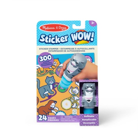 Sticker wow - stempelki z naklejkami - kotek Sticker wow - stempelki z naklejkami - kotek