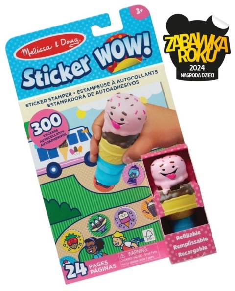 sticker wow - stempelki z naklejkami - lody sticker wow - stempelki z naklejkami - lody