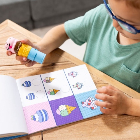 sticker wow - stempelki z naklejkami - lody sticker wow - stempelki z naklejkami - lody