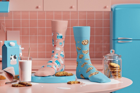 Skarpetki Milk&Cookies - rozmiar 35-38 - Many Mornings Skarpetki Milk&Cookies - rozmiar 35-38 - Many Mornings
