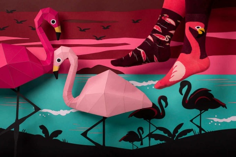 Skarpetki Pink Flamingo - rozmiar 39-42 - Many Mornings