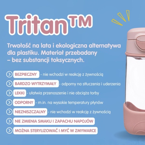 Sportowa butelka tritanowa 450 ml - Lemon Twist - B.box