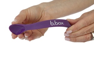 B.BOX Silikonowe łyżeczki fioletowo-różowe 2 szt
