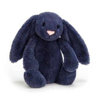 JellyCat - Królik Navy Atramentowy 18cm