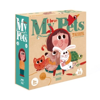 Puzzle dla dzieci Londji Kocham Moje Zwierzątka