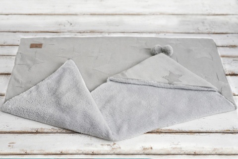 SLEEPEE Misiowy Kocyk First Touch Grey