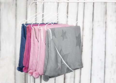 SLEEPEE Misiowy Kocyk First Touch Grey