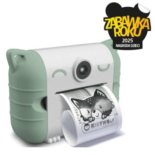 Aparat fotograficzny z drukarką Kidywolf - miętowy