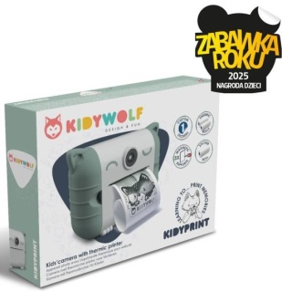 Aparat fotograficzny z drukarką Kidywolf - miętowy