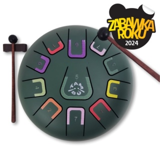 Bębenek językowy Tambu - 11 tonowy - Ciemnozielony mat - 20 cm