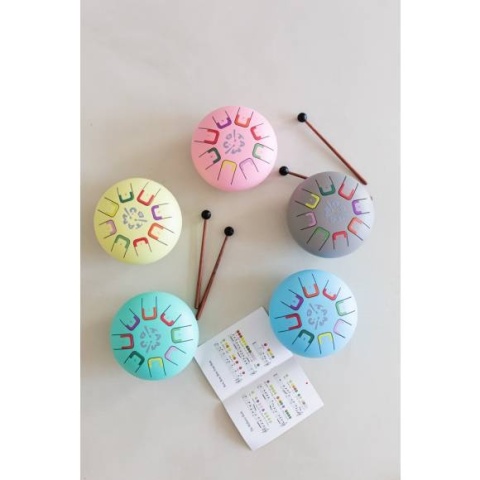 Bębenek językowy Tambu Baby - 8 tonowy - Żółty Mellow Yellow - 15 cm