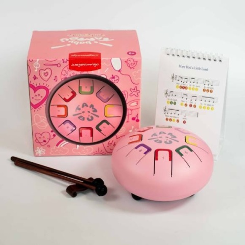 Bębenek językowy Tambu Baby - 8 tonowy - Różowy Pinky Winky - 15 cm