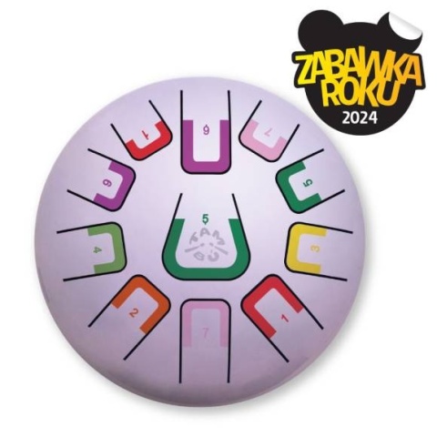 Bębenek językowy 11 tonowy - Tambu - Lawendowy mat - 20 cm