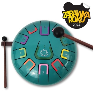 Bębenek językowy 11 tonowy - Tambu - Turkusowy mat - 20 cm