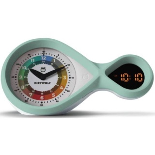 Budzik edukacyjny Kidywolf - miętowy